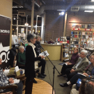 At bosque launch, I read from ‘Neighbors’